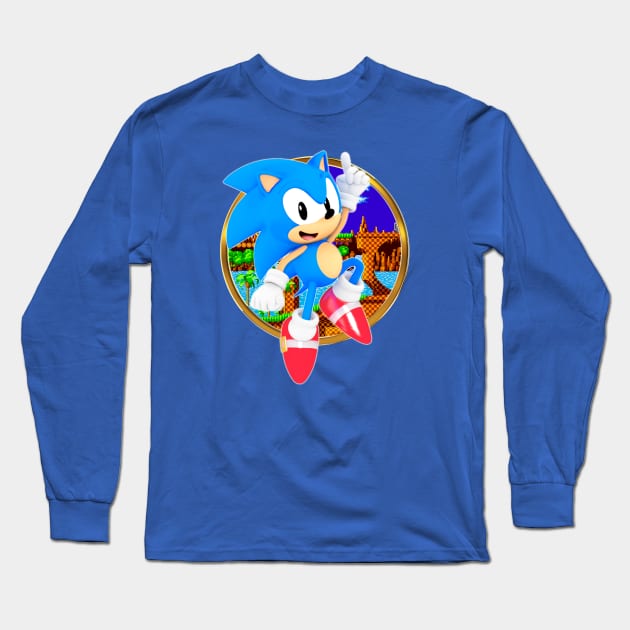 Sonic The Hedgehog Long Sleeve T-Shirt by Kmush